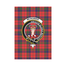 Load image into Gallery viewer, McRobbie Tartan Flag Clan Badge K7