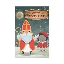 Load image into Gallery viewer, Welkom Sint en Piet Garden Flag A0