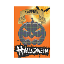 Load image into Gallery viewer, Campbell Argyll Modern Tartan Jack O' Lantern Garden Flag / Halloween Home Decor NN4