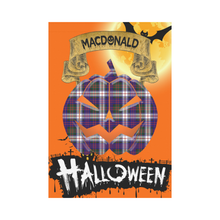 Load image into Gallery viewer, MacDonald Dress Modern Tartan Jack O' Lantern Garden Flag / Halloween Home Decor NN6
