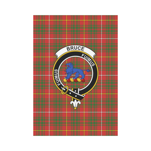 Bruce Tartan Flag Clan Badge K7