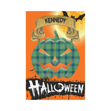 Load image into Gallery viewer, Kennedy Ancient Tartan Jack O' Lantern Garden Flag / Halloween Home Decor NN8