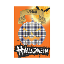 Load image into Gallery viewer, Hannay Tartan Jack O' Lantern Garden Flag / Halloween Home Decor NN8