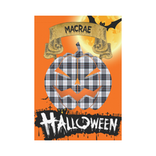 Load image into Gallery viewer, MacRae Dress Modern Tartan Jack O' Lantern Garden Flag / Halloween Home Decor NN6