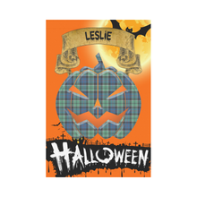 Load image into Gallery viewer, Leslie Hunting Ancient Tartan Jack O' Lantern Garden Flag / Halloween Home Decor NN8