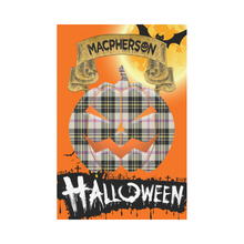 Load image into Gallery viewer, MacPherson Dress Ancient Tartan Jack O' Lantern Garden Flag / Halloween Home Decor NN6