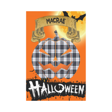 Load image into Gallery viewer, MacRae Dress Modern Tartan Jack O' Lantern Garden Flag / Halloween Home Decor NN6