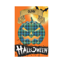 Load image into Gallery viewer, Gunn Ancient Tartan Jack O' Lantern Garden Flag / Halloween Home Decor NN8