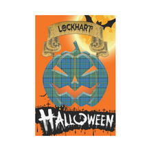 Load image into Gallery viewer, Lockhart Tartan Jack O' Lantern Garden Flag / Halloween Home Decor NN8