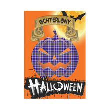 Load image into Gallery viewer, Ochterlony Tartan Jack O' Lantern Garden Flag / Halloween Home Decor NN9