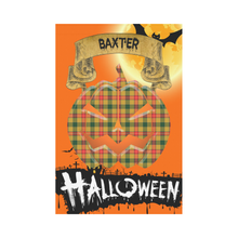 Load image into Gallery viewer, Baxter Tartan Jack O&#39; Lantern Garden Flag / Halloween Home Decor NN4