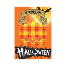 Load image into Gallery viewer, MacMillan Clan Tartan Jack O' Lantern Garden Flag / Halloween Home Decor NN6