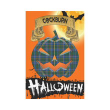 Load image into Gallery viewer, Cockburn Ancient Tartan Jack O' Lantern Garden Flag / Halloween Home Decor NN4