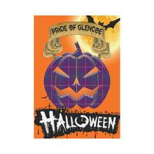 Load image into Gallery viewer, Pride of Glencoe Tartan Jack O' Lantern Garden Flag / Halloween Home Decor NN9