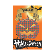 Load image into Gallery viewer, Sinclair Ancient Tartan Jack O' Lantern Garden Flag / Halloween Home Decor NN9