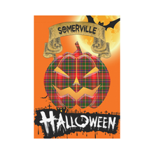 Load image into Gallery viewer, Somerville Tartan Jack O' Lantern Garden Flag / Halloween Home Decor NN9