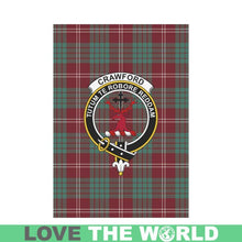 Load image into Gallery viewer, Crawford Tartan Flag Clan Badge K7