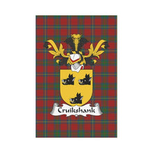 Load image into Gallery viewer, Cruikshank Tartan Flag - Clan Badge K7