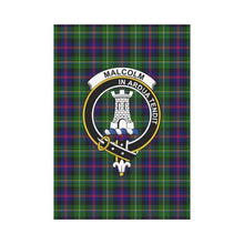 Load image into Gallery viewer, Malcolm I Tartan Flag Clan Badge